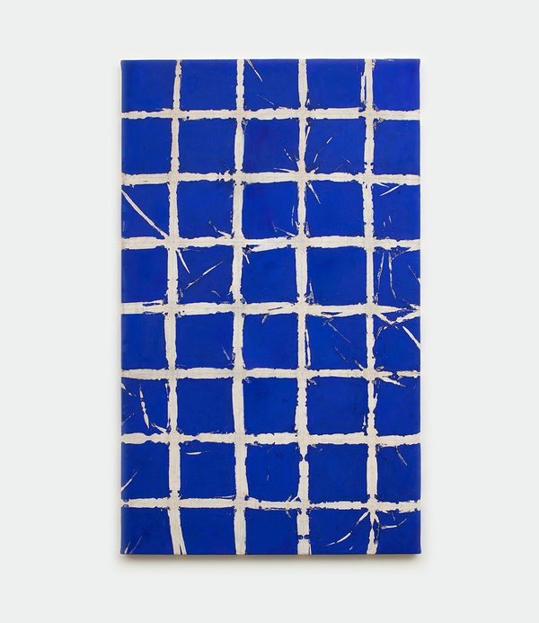 Simon Hantaï Tabula1975 Acrylic on canvas 55 ⅛ x 31 ½ in. (140 x 80 cm)