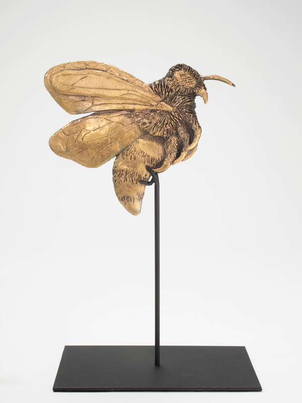 Kiki Smith Forager B2017 This work is number 3 from an edition of 13 plus 1 artist's proof. Gold plated bronze 13 x 7 5/8 x 4 1/8 in. / 33 x 19.4 x 10.2 cm