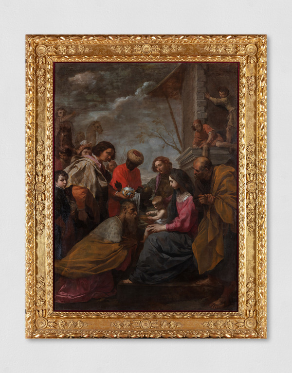 Painting representing the Adoration of the Magi