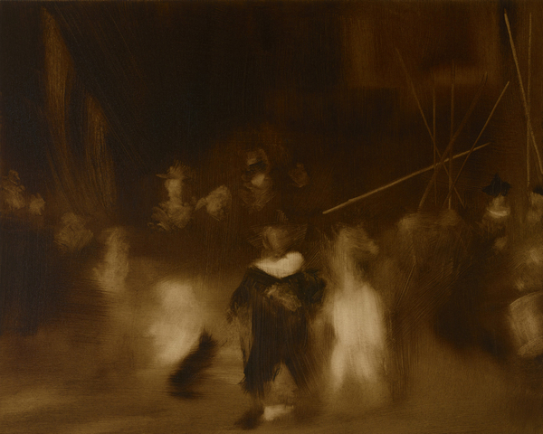 Medium Study I for Night Watch oil on canvas 61cm x 76cm (24" x 30")