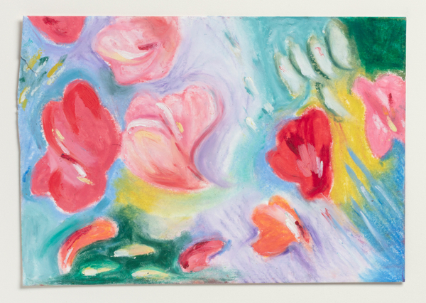 Hayal Pozanti Study for Your Love's Sunshine Kiss2024 Oil pastel on Sennelier pastel paper 6 ¼ x 9 ⅛ in (15.9 x 23.2 cm)