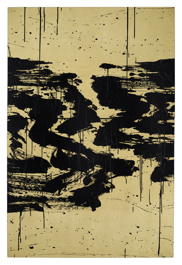 Impermanence I 2016 acrylic and mixed media on canvas 88 x 59 in / 226 x 150 cm