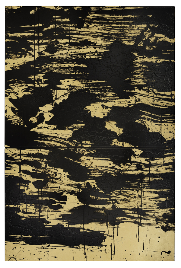 Impermanence II 2016 acrylic and mixed media on canvas 88 x 59 in / 226 x 150 cm