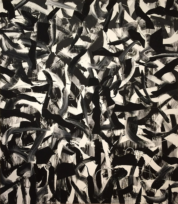 Joseph Glasco, Untitled No.13, 1989  acrylic and collage on canvas  96 x 84 in / 243.8 x 213.4 cm  © 2015 Joseph M. Glasco Estate  Stock number B21147