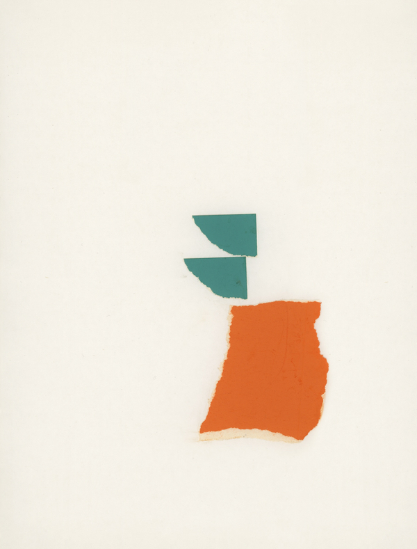 june '68, 1968, paper collage, 10 1/4 x 7 7/8 in / 26 x 20 cm