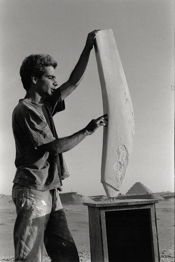 Yves Dana, The artist in Egypt, 1996