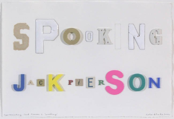 Peter Blake, Appropriating Jack Pierson 2. 'Spooking' (in homage to Jack Pierson), 2002