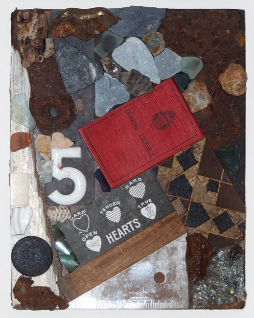 Peter Blake, Hearts (in homage to Kurt Schwitters), 2010