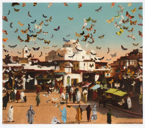 Peter Blake, The Butterfly Man - Tunis (in homage to Damien Hirst), 2010