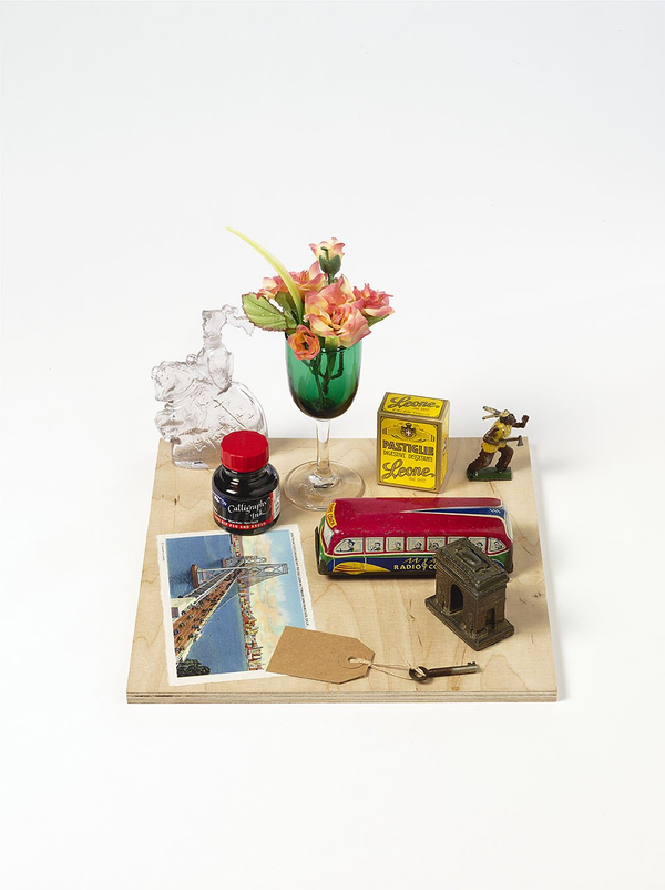 Peter Blake, Still Life: Radio Coach (in homage to Saul Steinberg), 2010