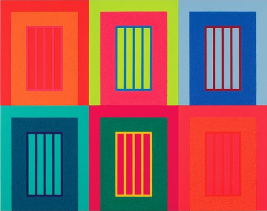 Peter Halley, Six Prisons, 2009