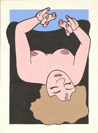 John Wesley, Untitled (Woman Dreaming), 1996