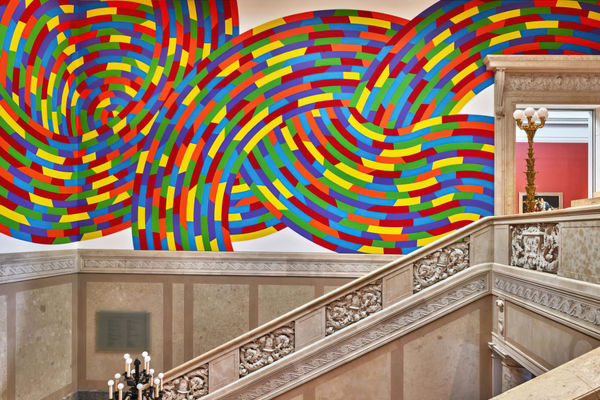 Sol LeWitt. Wall Drawing #1131, Whirls and Twirls (Wadsworth), 2004. Wadsworth Atheneum Museum of Art, Hartford, CT
