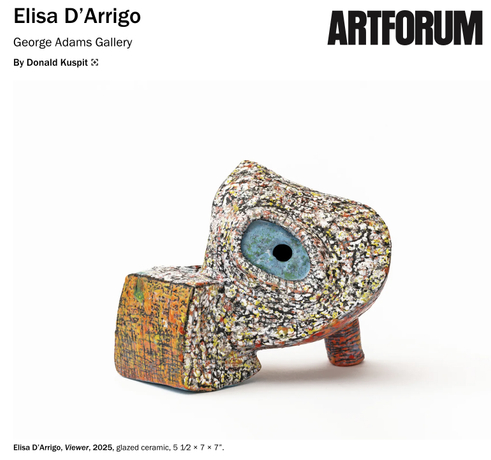 Artforum Review: Elisa D'Arrigo