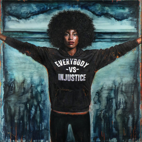Tim Okamura; Everybody VS Injustice, 2020; Oil and Acrylic on Canvas; 90” x 88”