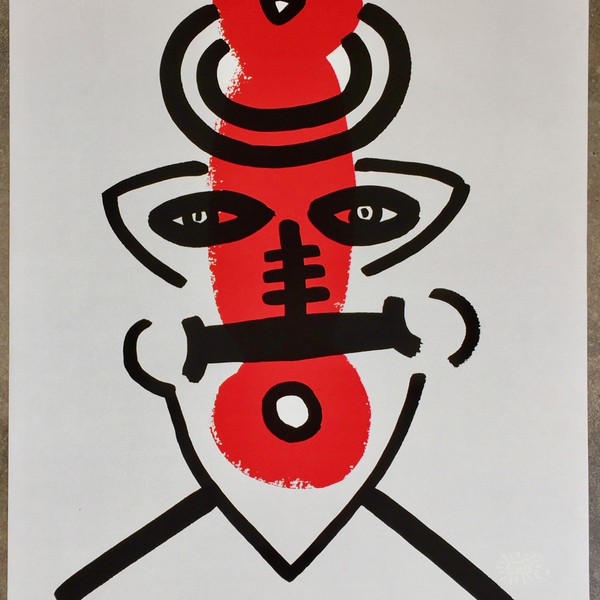 Keith Haring, The Story of Red and Blue (No. 9) *SOLD*, 1989