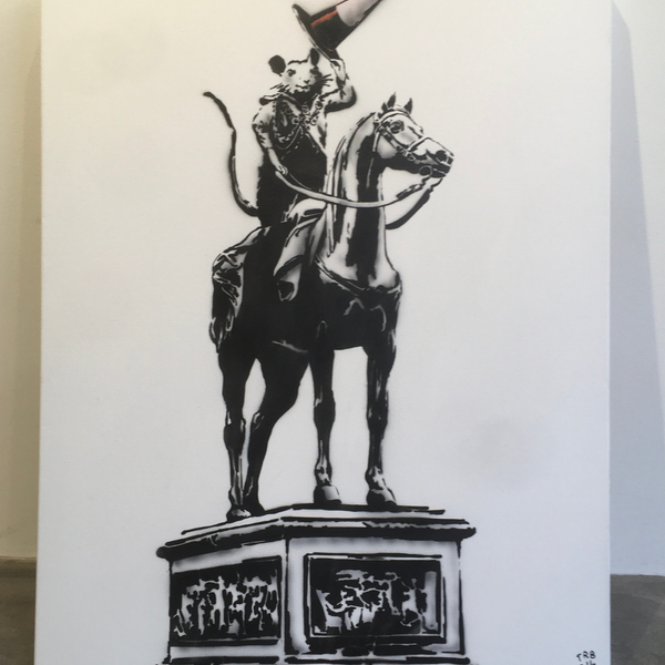 The Rebel Bear, Tip of the Cone (hand sprayed edition of 6), 2024