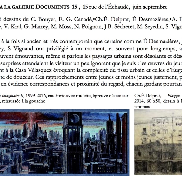 Villes en papier à LA GALERIE DOCUMENTS 15