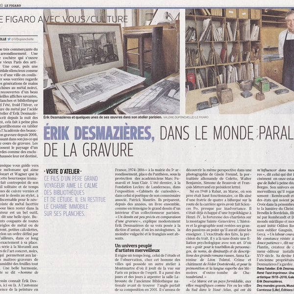 Érik Desmazières, dans le monde parallèle de la gravure