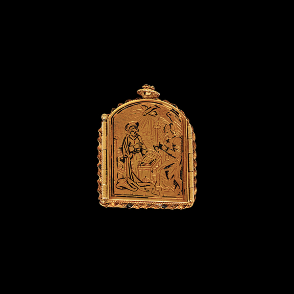 Devotional Pendant with Scenes of the Annunciation and Crucifixion, Probably Italy, c. 1500