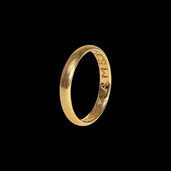 Posy ring, 'Thinke well of mee *AMR*'