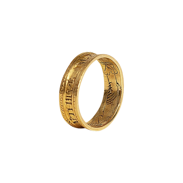 Tudor posy ring, 'BERE FAITHE TO THE FAITHFUL'