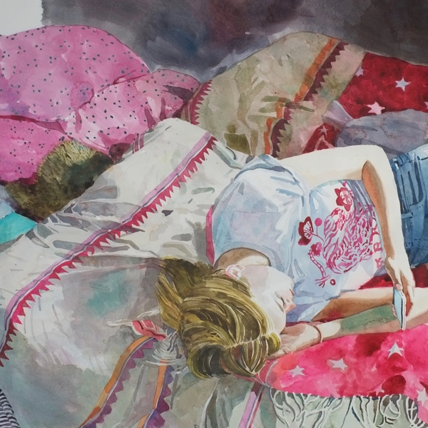 Galaxy (detail) by Mark Entwisle RWS, watercolour