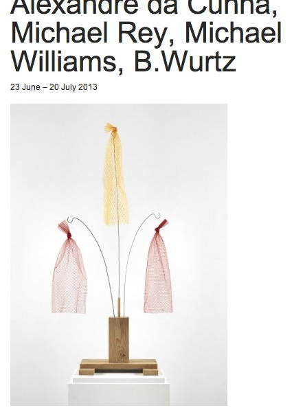 Alexandre da Cunha: Alexandre da Cunha, Michael Rey, Michael Williams, B.Wurtz, Office Baroque Gallery