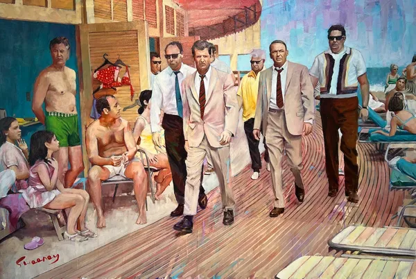 Frank Sinatra on the boardwalk , 1968