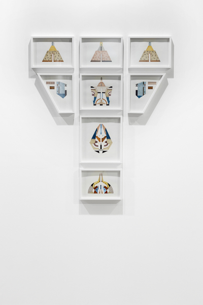 Amba Sayal-Bennett Tezuma, 2017 Ink, pro-marker, graphite on paper Eight panels 118 x 98 cm total 46 1/2 x 38 1/2 in total