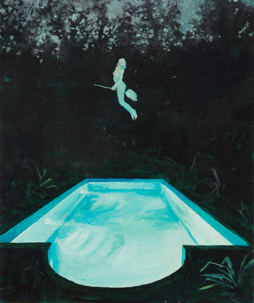Philip Mueller NRT Nightswim Plaka Naxos, 2023 Oil on canvas 60 x 50 cm 23 1/2 x 19 3/4 in