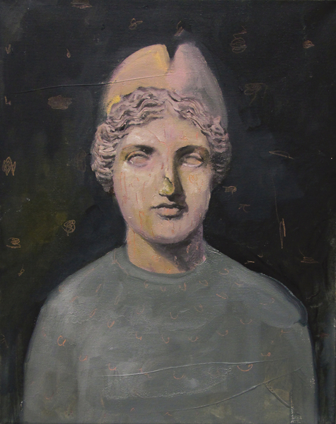 Philip Mueller Beach Resort Tiberio guest white noise, 2018 Oil on canvas 50 x 40 cm 19 3/4 x 15 3/4 in