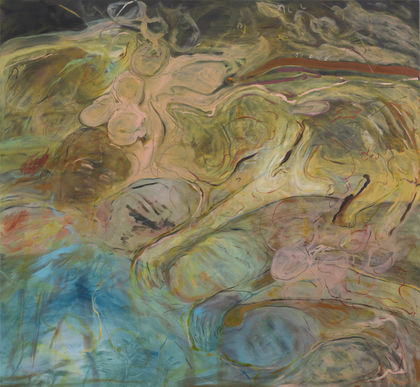 Nour Malas Pink is the Color that Changed Me, 2023 Oil on canvas 91 x 98 cm 35 3/4 x 38 1/2 in