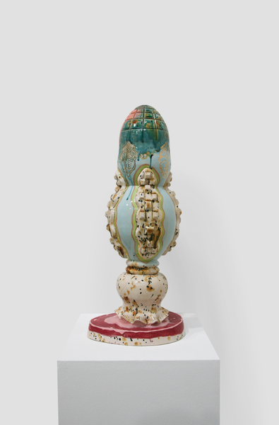 Monika Grabuschnigg March-Mellow Confetti, 2016-2017 Glazed earthenware and resin 52 x 22 x 17 cm 20 1/2 x 8 5/8 x 6 3/4 in