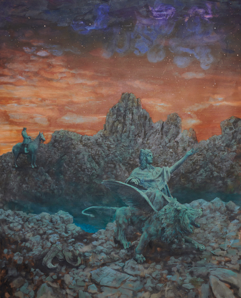 Philip Mueller NRT After Hour at Club Vesuvio, 2023 Oil on canvas 200 x 160 cm 78 3/4 x 63 in