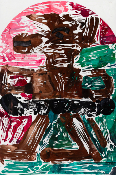 Amir Khojasteh Figure of Div #3, 2023 Oil on canvas 200 x 135 cm 78 3/4 x 53 1/4 in