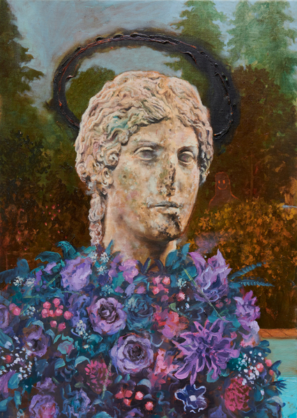 Philip Mueller NRT Driver Marlene, 2023 Oil on canvas 70 x 50 cm 27 1/2 x 19 3/4 in