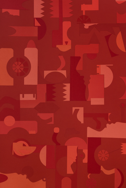 Sarah Almehairi Lair, 2023 Paper on mat board 120 x 80 cm 47 1/4 x 31 1/2 in