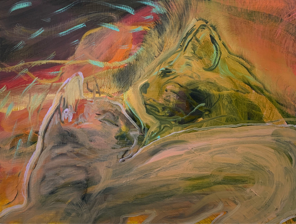 Nour Malas Big Wide Open Galaxy XX, 2023 Oil on canvas 23 x 28 cm 9 x 11 in