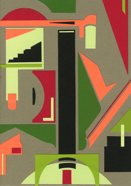 Sarah Almehairi Leap, 2021 Paper on mat board 21 x 14.8 cm 8 1/4 x 5 7/8 in