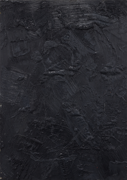 Amir Khojasteh Self Portrait of Artist in a Dark Room, 2024 Oil on Canvas 85 x 60 cm 33 1/2 x 23 1/2 in