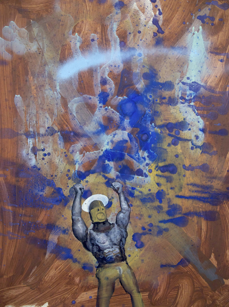 Philip Mueller Oval #6, 2013 Mixed media on paper 70 x 50 cm 27 1/2 x 19 3/4 in