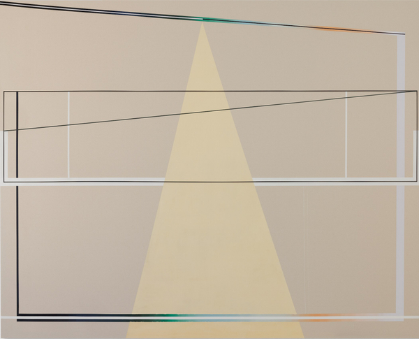 Sarah Almehairi Off Centered Peak, 2024 Acrylic on canvas 200 x 250 cm 78 3/4 x 98 1/2 in