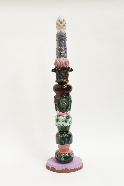 Monika Grabuschnigg I'd catch a grenade for you, 2016 Glazed ceramic and resin 115 x 20 x 17 cm 45 1/4 x 7 7/8 x 6 3/4 in