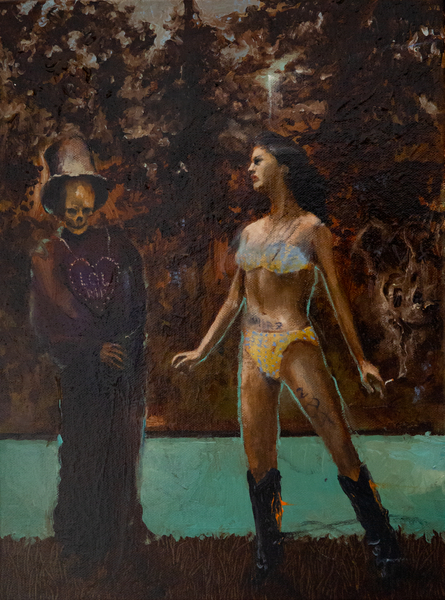 Philip Mueller NRT Bomarzo 11PM, 2022 Oil on canvas 40 x 30 cm 15 3/4 x 11 3/4 in