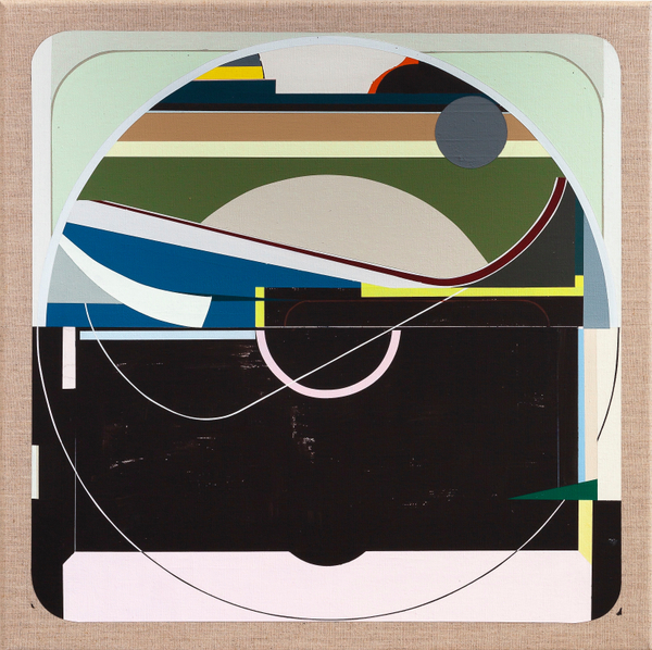 Bernhard Buhmann Test, 2024 Oil and acrylic on canvas 50 x 50 cm 19 3/4 x 19 3/4 in