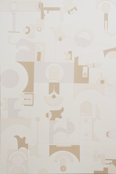 Sarah Almehairi Faucet, 2023 Paper on mat board 120 x 80 cm 47 1/4 x 31 1/2 in