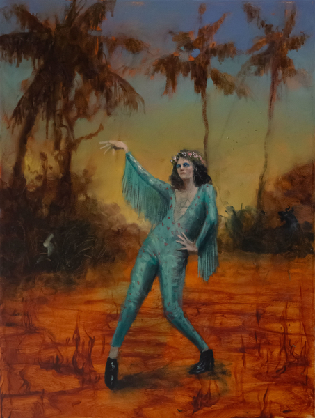 Philip Mueller NRT Garden Bomarzo East, 2022 Oil on canvas 40 x 30 cm 15 3/4 x 11 3/4 in