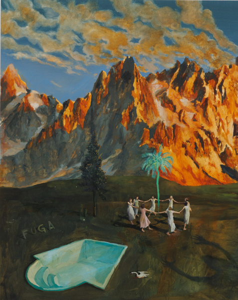 Philip Mueller Fuga Silian, 2025 Oil on canvas 100 x 80 cm 39 1/4 x 31 1/2 in