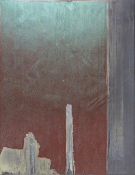 Michael Sailstorfer Heavy Eyes 39 BLUE BROWN, 2021 Lead, eyeshadow 90 x 70 cm 35 1/2 x 27 1/2 in